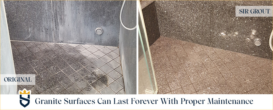 Sealing granite showers can make them last forever with proper maintenance and regular sealing