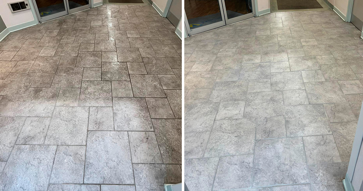Our Techs Restored This Floor in Edgewater MD With an Excellent Grout