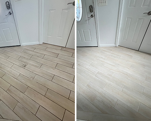 Floor Restored by Our Tile and Grout Cleaners in Millersville, MD