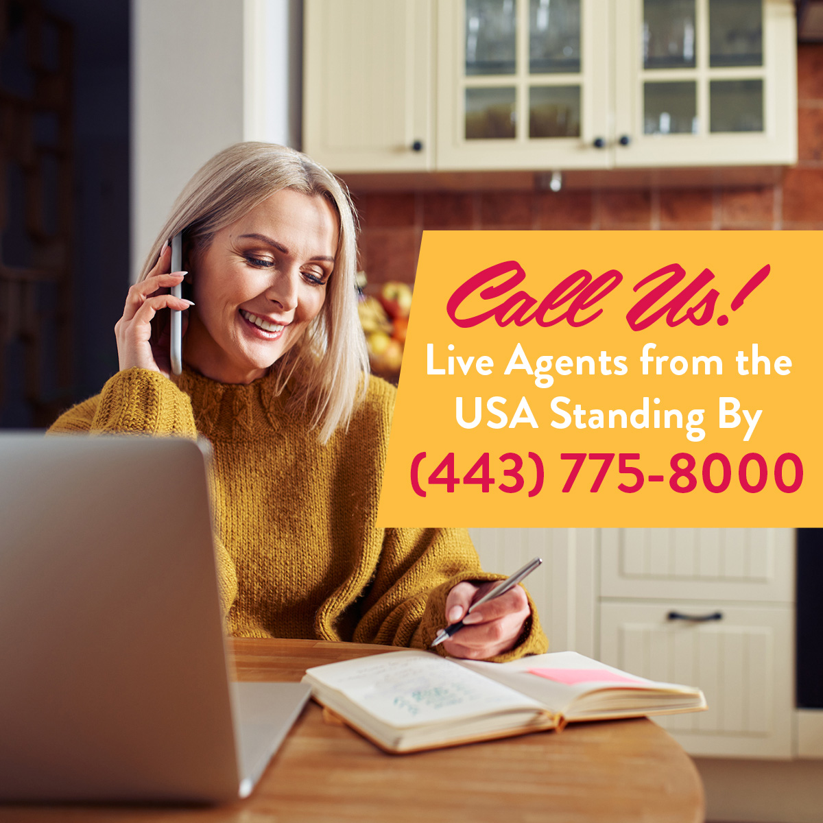 Call Us! Live Agents from the USA Standing By
