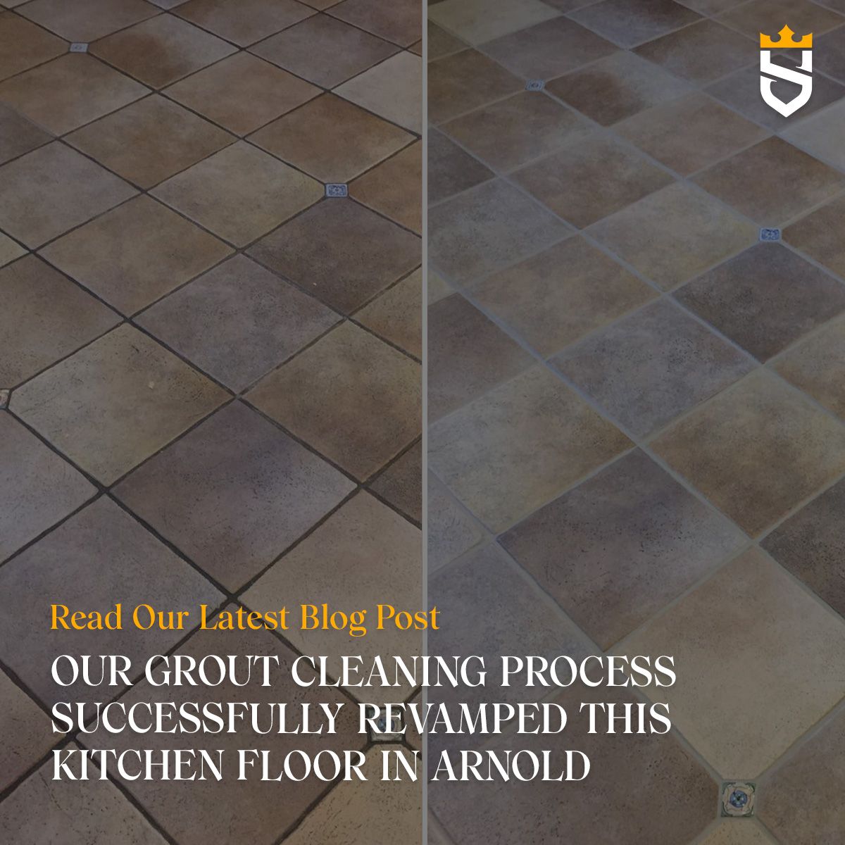 Our Grout Cleaning Process Successfully Revamped This Kitchen Floor in Arnold